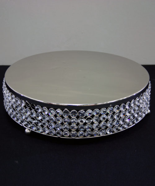 Cake Stand, Round Crystal